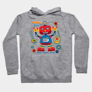 Space Robot Cartoon Hoodie